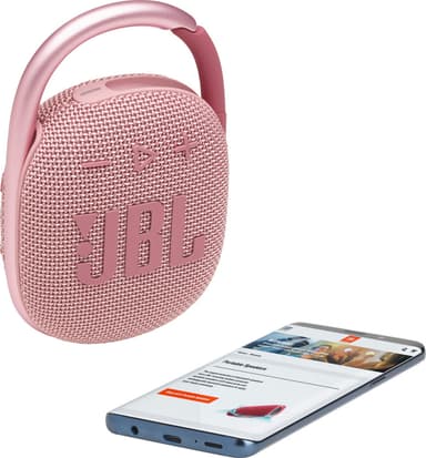 JBL Clip 4 trådlös högtalare (rosa)