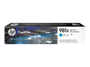 HP bläckpatron 981X High Yield Original PageWide Cyan