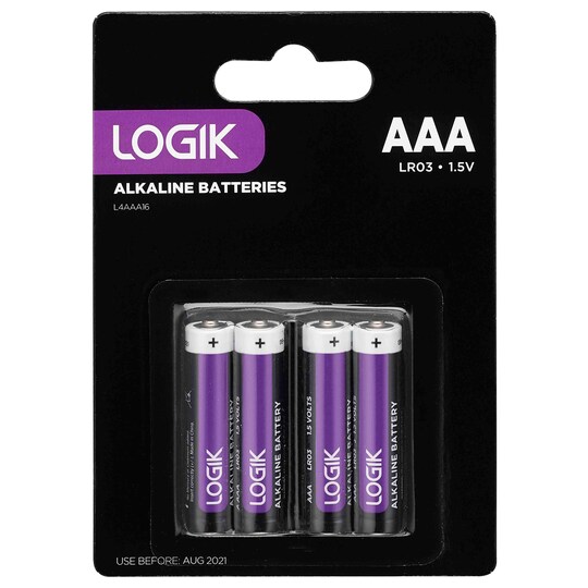 Logik Batterier AAA Alkaline 4-pack