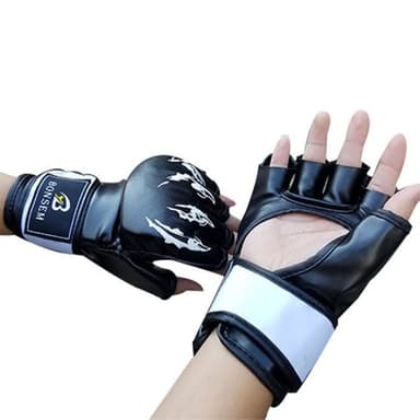 MMA Halvfingerhandskar Svart