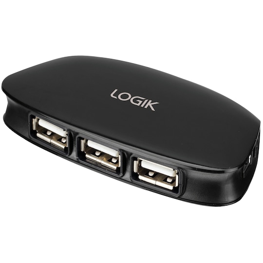 Logik USB Hub med 4 portar (USB 2.0)