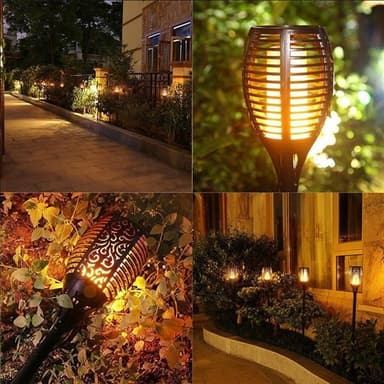 LED Fackla Solcellsbelysning