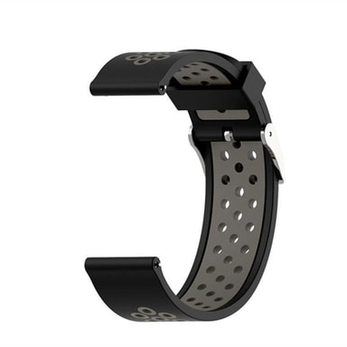 Perforerat silikon armband till Garmin Forerunner 245, svart + grå ...