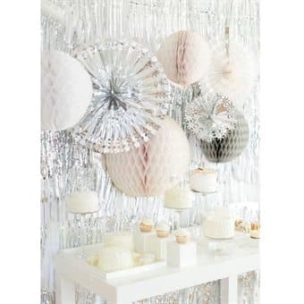 Glitterdraperi i Silver