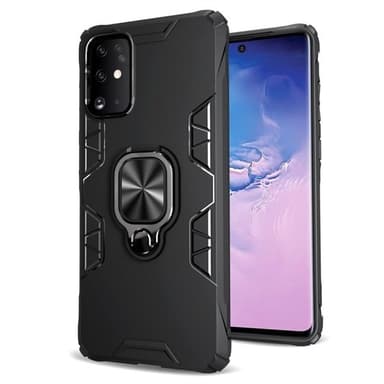 Shockproof TPU skal med ringhållare Samsung Galaxy S20 Ultra, Svart