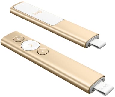 Logitech Spotlight presentationsfjärrkontroll (guld)