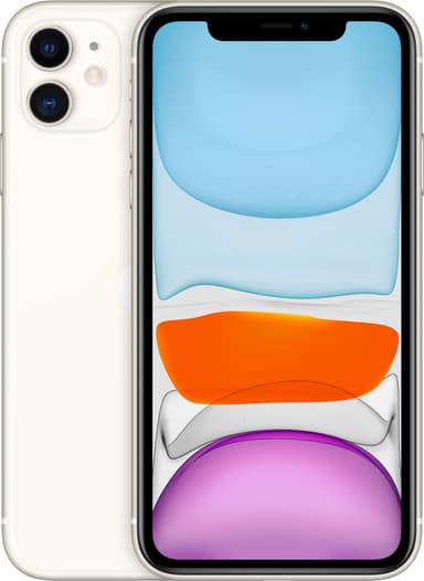 iPhone 11 smartphone 64GB (vit)