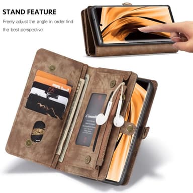 CASEME Samsung Galaxy Note 20 Ultra Retro läder plånboksfodral