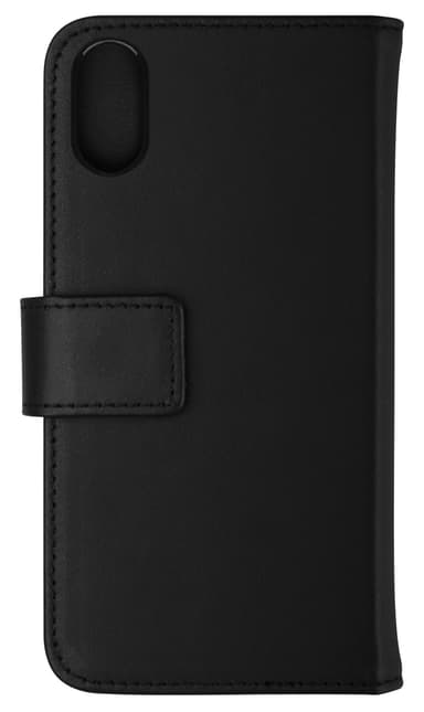 La Vie iPhone X läder plånboksfodral (svart)