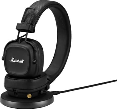 Marshall Major IV trådlösa on-ear hörlurar (svart)