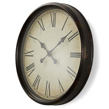 Nedis Rund väggklocka - 50 cm,Antik stil - Svart