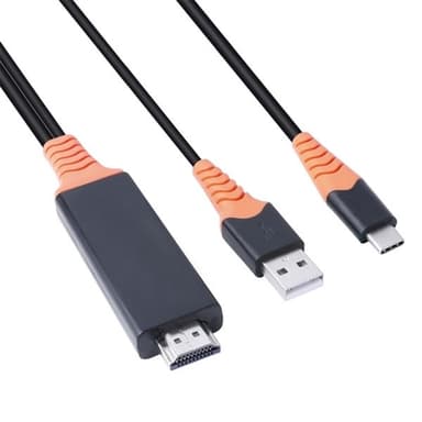 Interface kabel USB-C / Type-C to 4K HD HDMI + USB laddning - 2 m