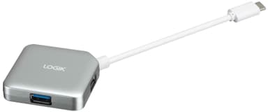 Logik USB-C till USB 3.0 4-ports hub