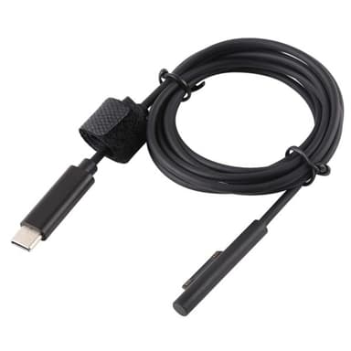 USB Type-C till 6 Pin Magnetisk laddkabel till Microsoft Surface Pro 6