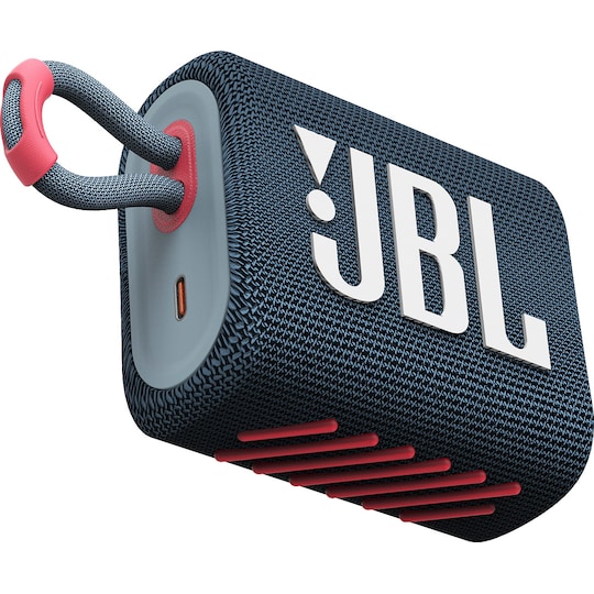 JBL GO 3 trådlös högtalare (blå korall)