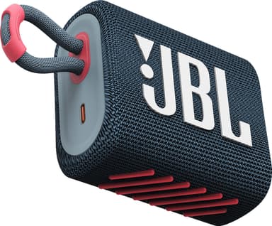 JBL GO 3 trådlös högtalare (blå korall)