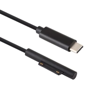 USB Type-C till 6 Pin Magnetisk laddkabel till Microsoft Surface Pro 6
