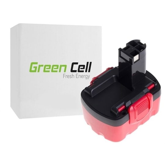 Green Cell verktygsbatteri till  Bosch O-Pack GSR 14,4VE-2 PSR 14,4 PSB 14,4VE-2