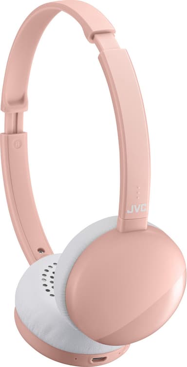 JVC S22 trådlösa on ear-hörlurar (rosa)