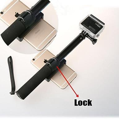 Justerbar mobilhållare för GoPro selfiestick - Medium