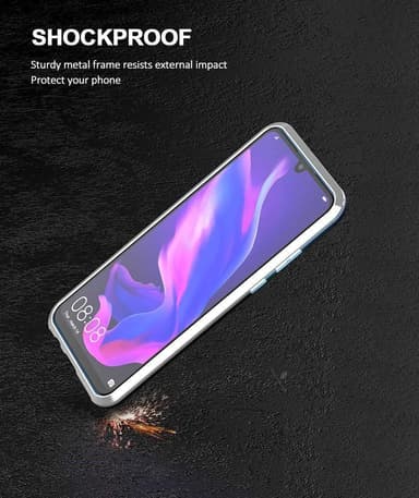 Huawei P30 Lite skal med skärmskydd Silver