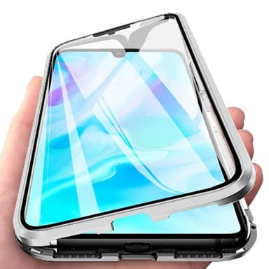 Huawei P30 Lite skal med skärmskydd Silver