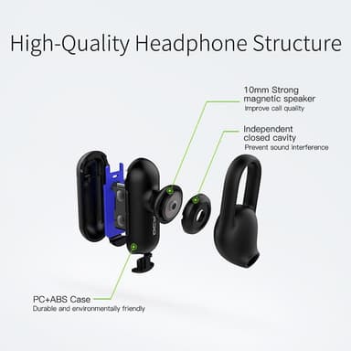 Mini Bluetooth headset med brusreducering