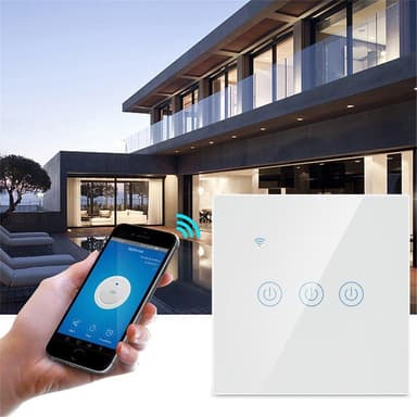 Smart Wifi strömbrytare med touch 3-polig