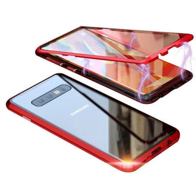 Samsung Galaxy S10 skal med skärmskydd Röd
