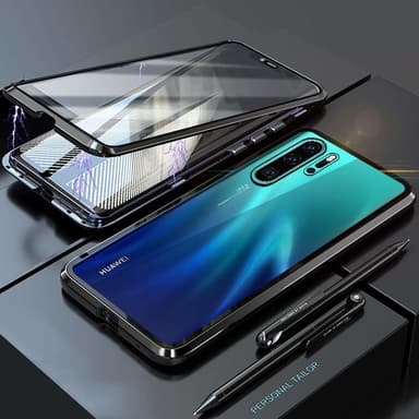 Huawei P30 Pro skal med skärmskydd Svart