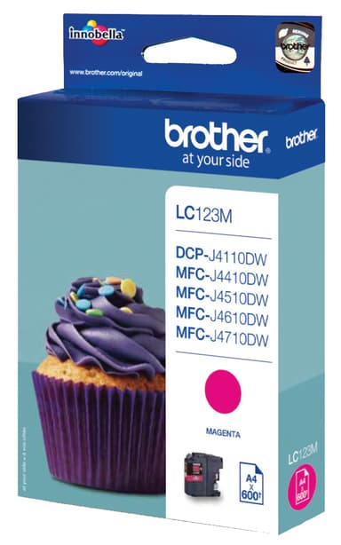 Brother bläckpatron LC123M Magenta