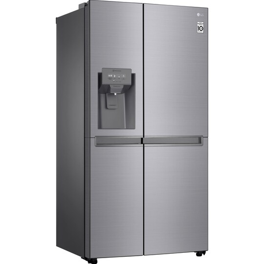 LG side-by-side kylskåp/frys GSL480PZXV (stål)