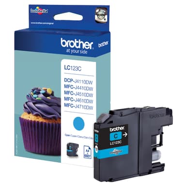Brother bläckpatron LC123C Cyan