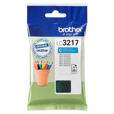 Brother bläckpatron LC-3217C Cyan