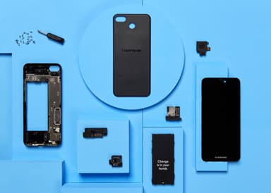 Fairphone 3 Plus smartphone (svart)