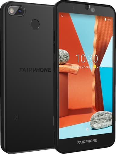 Fairphone 3 Plus smartphone (svart)