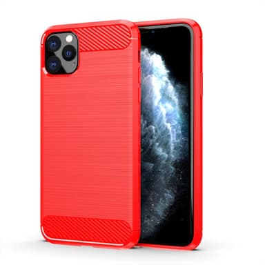 SKALO iPhone 11 Pro Armor Carbon Stöttåligt TPU-skal - Svart