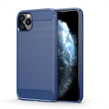 SKALO iPhone 11 Pro Armor Carbon Stöttåligt TPU-skal - Blå