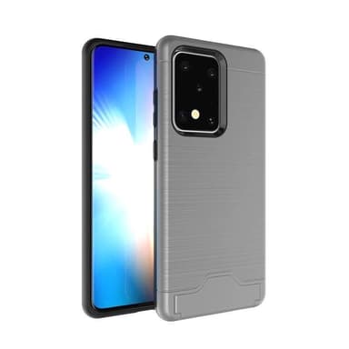 Samsung S20 ULTRA | Armor skal | Korthållare - Silver