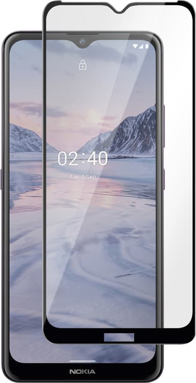 Panzer Full-Fit Nokia 2.4 skärmskydd (black)