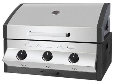 Gasolgrill 3B för inbyggnad - Svart Panel "Meridian"