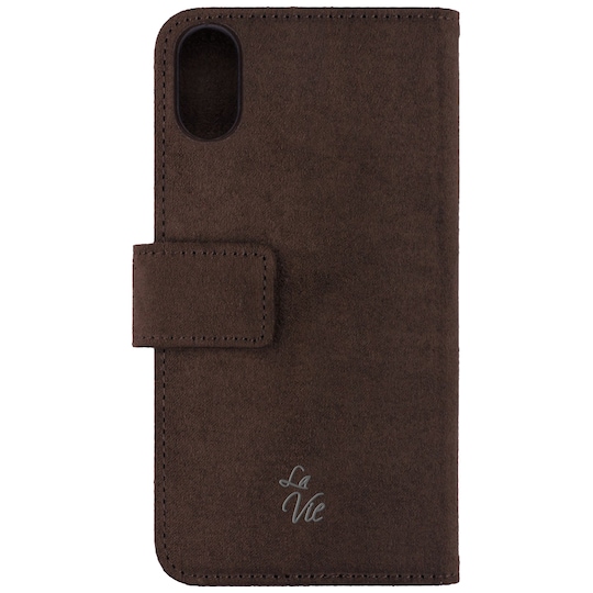 La Vie Avanti iPhone X plånboksfodral (valnötsbrun)