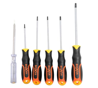 Skruvmejselset TORX - 6 delar