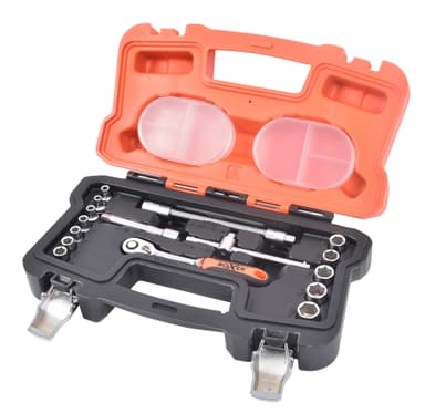 Hylsnyckelsats 1/4"-16 delar