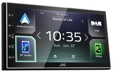 JVC Double DIN Dab+ mediamottagare KW-M745DBT