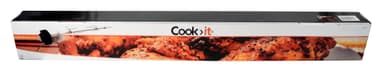 Rotisseri rostfritt till gasolgrillar med 3+4+5 brännare i kraftigt utförande, med 10×10 mm spett