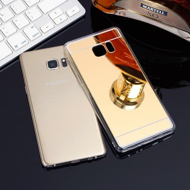Spegelskal Samsung S7 - Svart