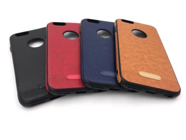 iPhone 6/6S Mjukt läderskal - Röd