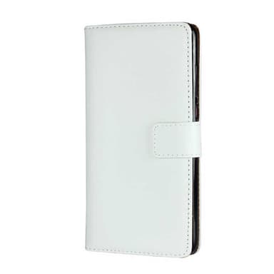 Plånboksfodral Äkta Skinn Oneplus 7 - Vit