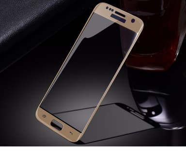 Heltäckande Härdat Glas till Samsung S7 - Vit